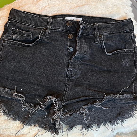 Forever 21 Pants - High rise black denim shorts